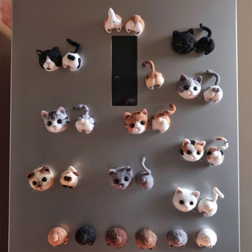 Custom 3D Needle-felted Pet Fridge Magnet