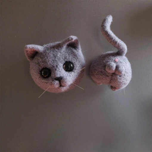 Custom 3D Needle-felted Pet Fridge Magnet - Image 4