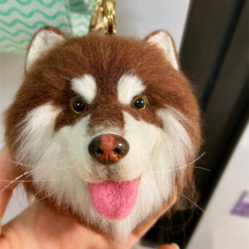 Customized 3D Needle Felting Pet Keychain - Image 4