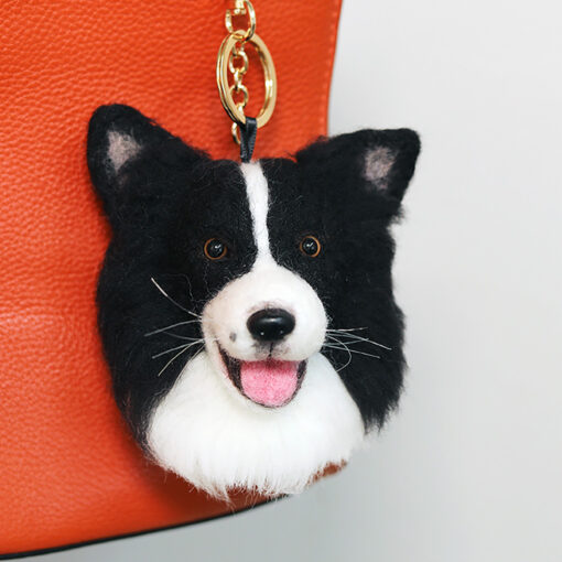 Customized 3D Needle Felting Pet Keychain - Image 3