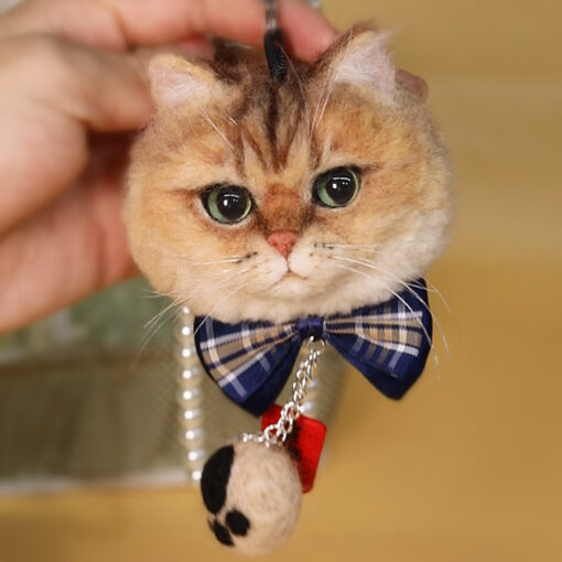 Customized 3D Needle Felting Pet Keychain - Image 7